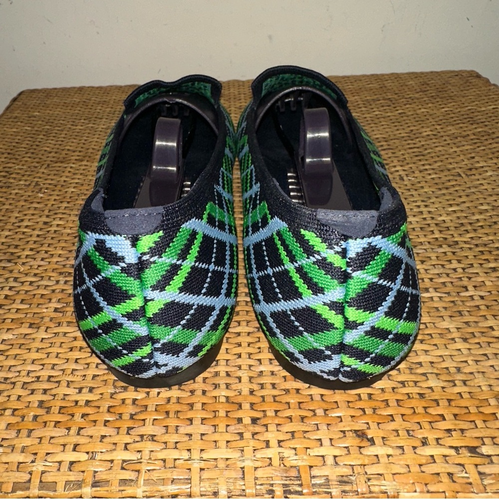 VIVAIA Palette Audrey Women’s Size 8.5 Round Toe Woven Knit Loafer Flats Green - Picture 6 of 12